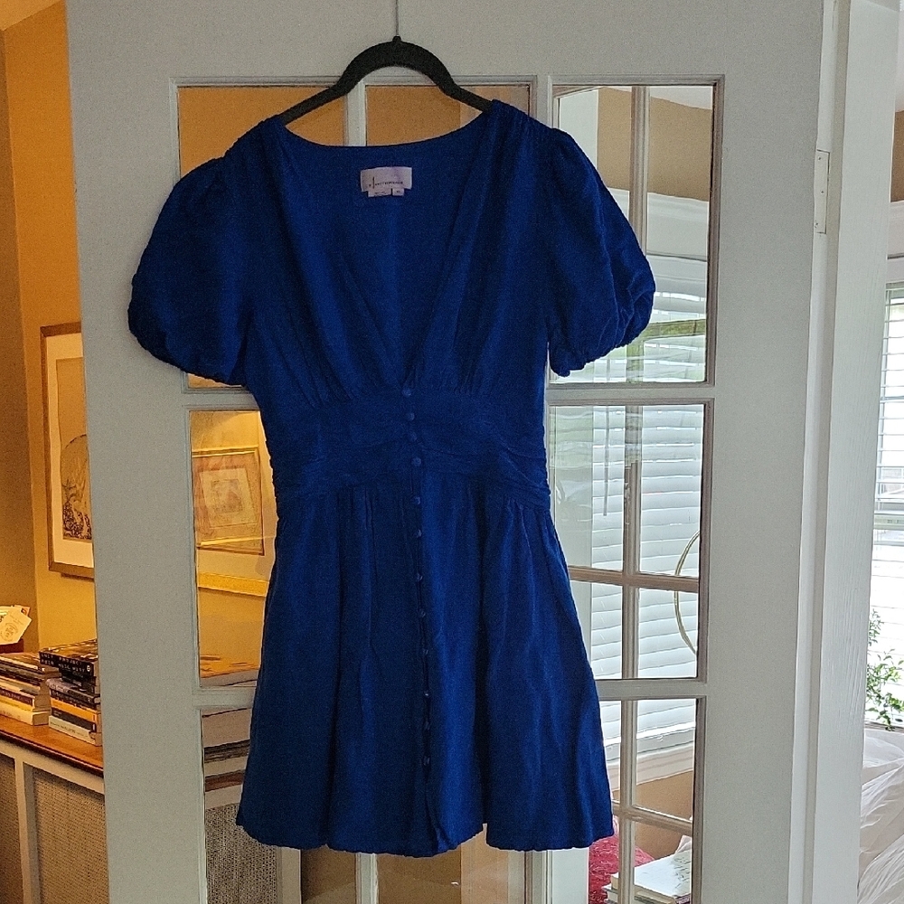 Anthropologie Katerina Button Front Mini Dress